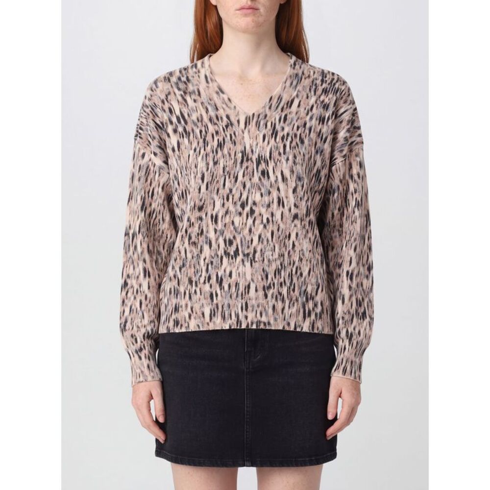 Liu Jo Women Liu Jo Paisley Print Wool Blend Jumper With V-Neck
